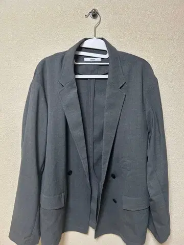 새상품급 저널 스탠다드 relume 그레이 테일러드 더블 자켓