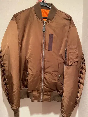 G.V.G.V 레이스 업 MA-1 자켓 블루종