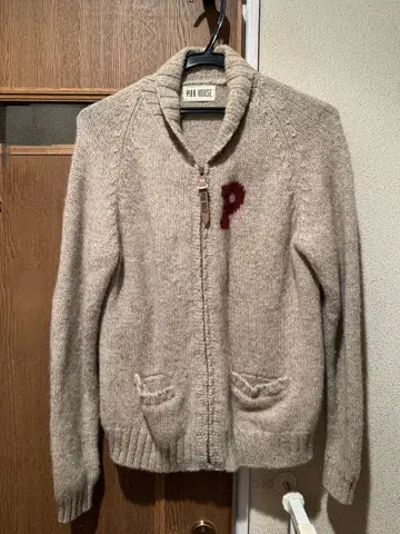 PINK HOUSE 베이지 집업 가디건