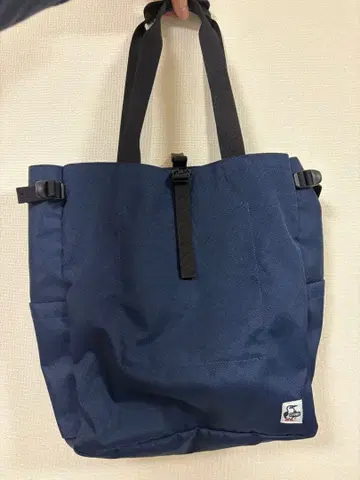 참스 네이비 토트백 조정 가능 스트랩