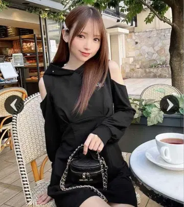 미셸 마카롱 비쥬 미니 원피스 블랙 XS