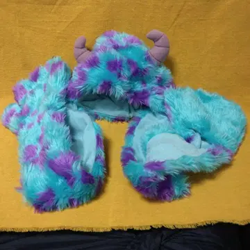 TDR 디즈니 몬스터즈 인크 샐리 머플러 & 장갑 포함 팬캡 w