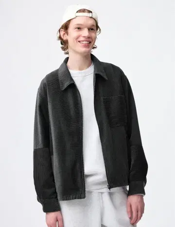 GU 코듀로이 집업 셔츠 자켓 S 새상품