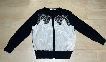 M-premierBLACK 레이스 가디건 긴팔 38호 M 사이즈 상당