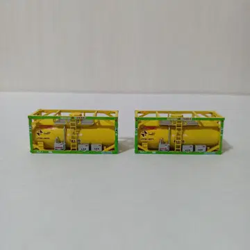 N게이지 탱크 컨테이너 UT13C (노랑 그린 프레임) 2세트