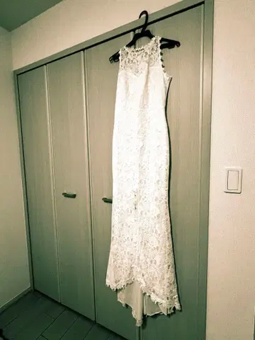 웨딩 드레스 & 그로브 세트 #머메이드 드레스#롱 드레스