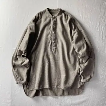 [ 유로 빈티지 ] 풀오버 플란넬 셔츠 싸개 버튼 XL 사이즈 j54