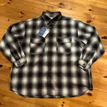 NIKO AND - 그레이 계열 체크 셔츠 M 사이즈