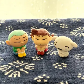 짱구는 못말려(크레용 신짱) 기다림 3체 세트 마사오 유리(네네) 흰둥이