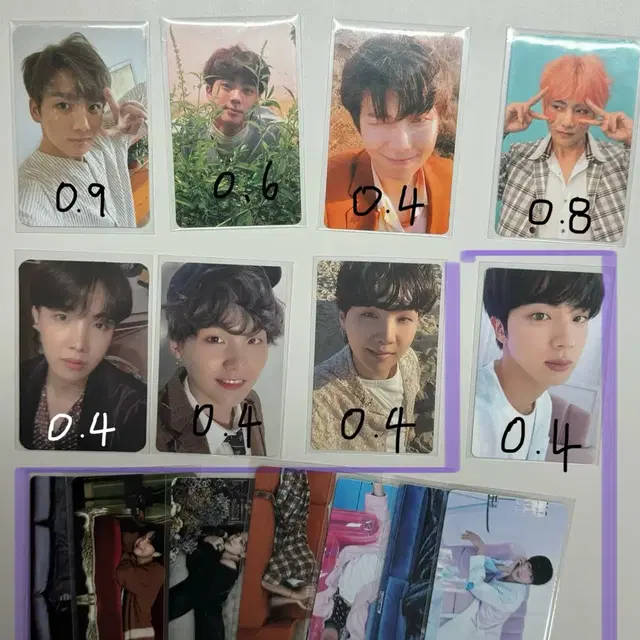 방탄소년단 BTS 포토카드 앨범포카 개봉앨범