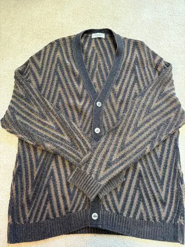 [ PLESIC ] AK221367 코튼 아크릴 니트 긴팔 가디건