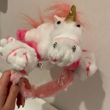 [ 새상품급 ] 미니언 유니콘 머리띠 머리끈 2개 세트