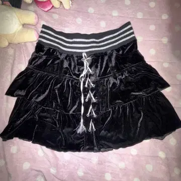 벨로아 스커트 다크 코어