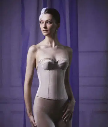 베이지 코르셋 스타일 브라이덜 이너