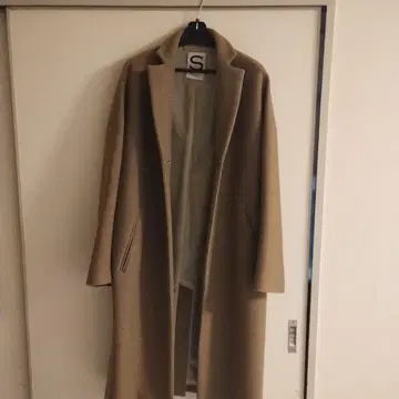SALON 베이지 롱 코트 S 사이즈