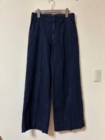 유니클로 와이드 트라우저 청바지 L 사이즈