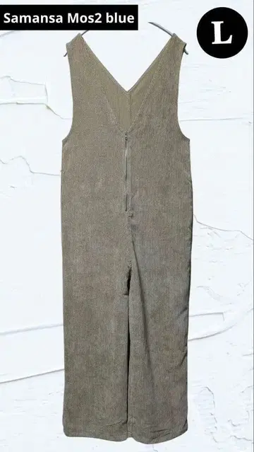 새상품급 Samansa Mos2 blue 코듀로이 살로펫 넉넉한 L
