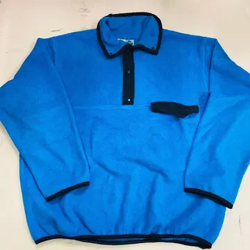 파랑색 풀오버 USA 구제 의류 90년대 플리스 자켓