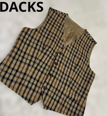 DAKS 체크 무늬 베스트