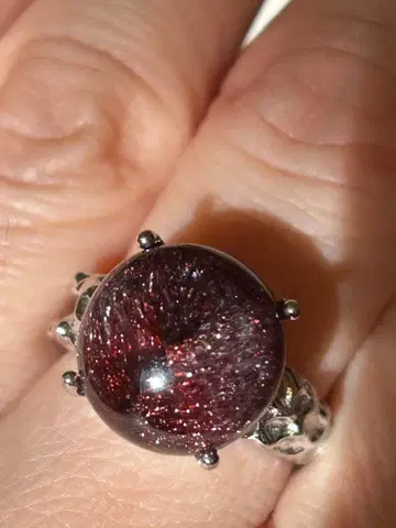 레어 심홍 슈퍼세븐 (레피도크로사이드) 925실버 반지