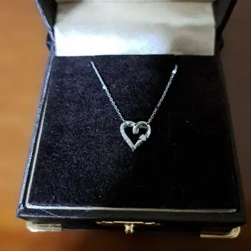 쿠미쿄쿠 10금 화이트 골드 다이아몬드 펜던트