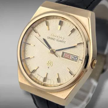 [ 새 배터리 새 벨트 작동 ] 세이코 그랜드 쿼츠 트윈 쿼츠 금장