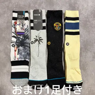 스탠스 삭스 STANCE SOCKS 양말 4족 세트 + 덤 1족 포함