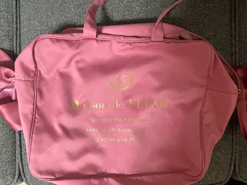 메종 드 플뢰르 보스턴 백 핑크