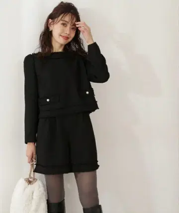 프로포션 바디 드레싱 트위드 셋업 M 사이즈