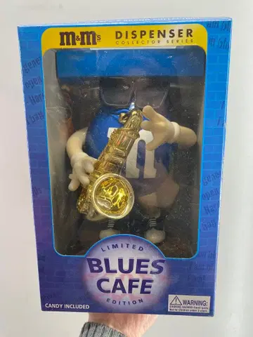 m&ms (엠앤엠즈) 피규어 디스펜서 블루스 카페 레어