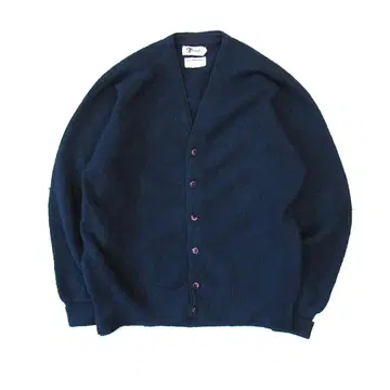 70S DESMOND'S 알파카 가디건 구제 의류 블랙 알파카 M 사이즈