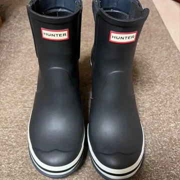 HUNTER 블랙 레인부츠