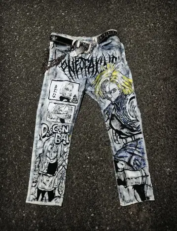 [ 즉시 구매 가능 ] 리메이크 페인트 데님