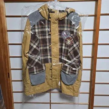 drugstore's 후드 부착 체크 자켓