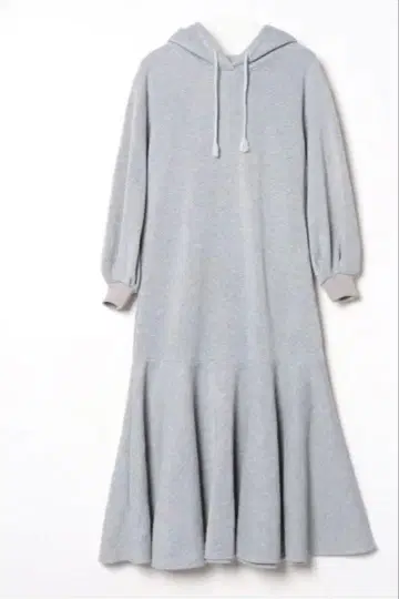 속기모 편안함 롱 후드티 머메이드 원피스 맥시