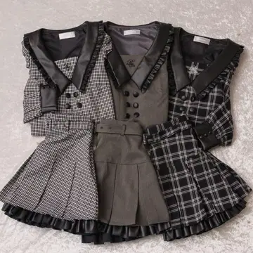 Pium 셋업 체크 가죽