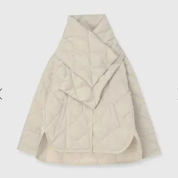 [ TAION x anuans ] 스톨 세트 미들 다운 에크루