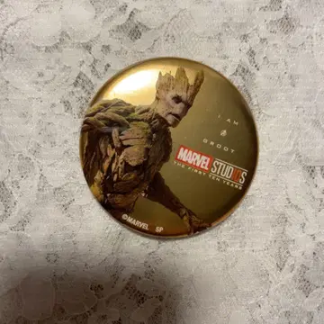 레어템 MARVEL 메탈릭 캔뱃지 그루트