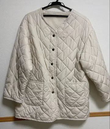 mitis(미티스) 충전솜 퀼팅 코트 M 사이즈 아이보리