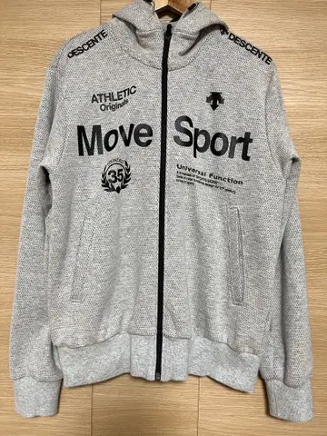 DESCENTE Move Sport 풀 지퍼 후디 S 후드티
