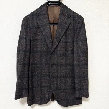Delfino 울 체크 자켓 이탈리아 수트 44S 오더