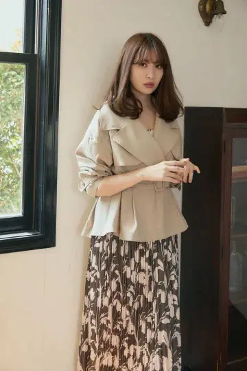 Her lip to Everyday Belted Trench Jacket