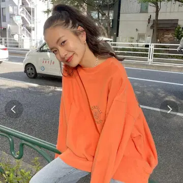 오렌지 니트 트레이닝복 & 니트