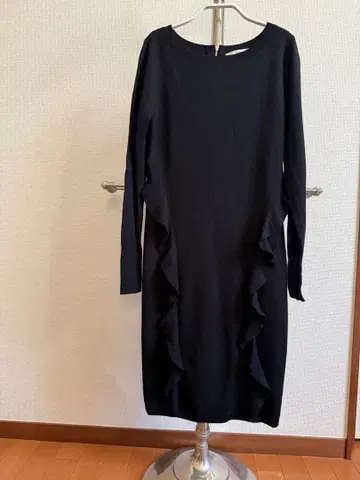 Awfully 블랙 프릴 원피스