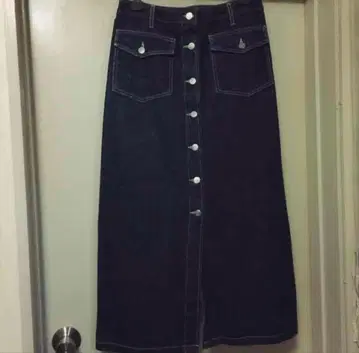 Agnes b 롱 데님 스커트