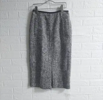 ESTNATION 에스트네이션 헤링본 타이트 스커트 울