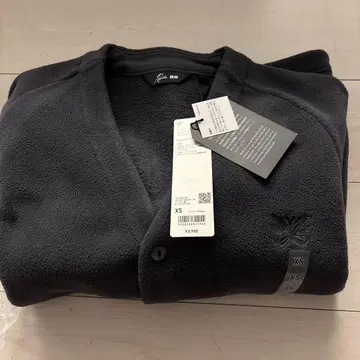 유니클로 플리스 오버 사이즈 가디건 XS 그레이