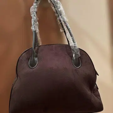다크 브라운 스웨이드 숄더백
