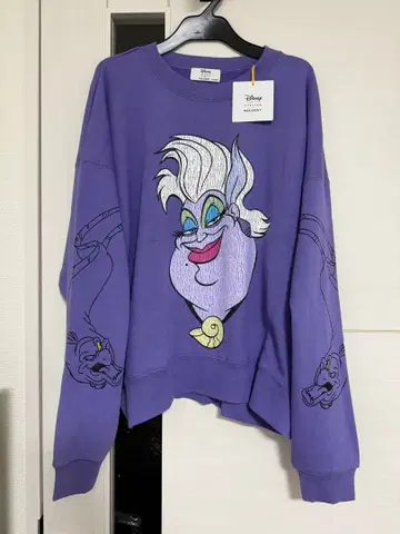 새상품! moussy 어슐러 퍼플 맨투맨 트레이닝복 빌런즈