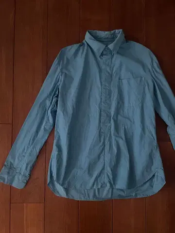 Eel 코튼 100% 긴팔 셔츠 포켓 포함 풀오버